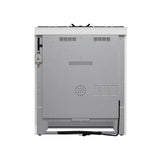 FORNO Espresso Leonardo 30" 5 cu. ft. Gas Range in White with Silver Handles, FFSGS1116-30WHT