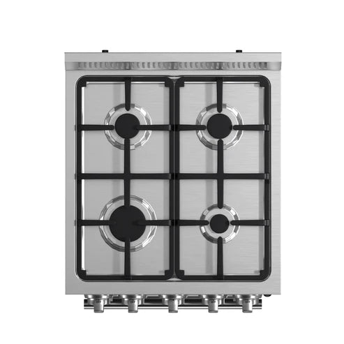 FORNO Lamazze 20" 2.05 cu. ft. Freestanding Gas Range with 4 Sealed Burners in Stainless Steel, FFSGS6265-20