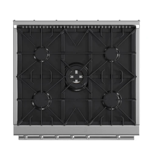 FORNO Giovanni 30" 4.32 cu. ft. Gas Range with 5 Sealed Burners, Air Fry Basket, Wok Support and Griddle, FFSGS6274-30