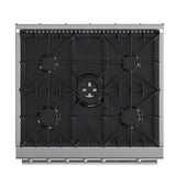 FORNO Giovanni 30" 4.32 cu. ft. Gas Range with 5 Sealed Burners, Air Fry Basket, Wok Support and Griddle, FFSGS6274-30