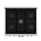 FORNO Galiano 30" 4.32 cu. ft. Freestanding Gas Range with French Door and 5 Burners, FFSGS6444-30