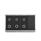 FORNO Appliance Package - 48 Inch Gas Range, Wall Mount Range Hood, 60 Inch Refrigerator, FBDL-018-02US