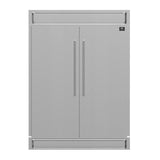 FORNO Maderno 60" 27.2 cu.ft. Convertible Refrigerator and Freezer with Modern Trim Kit, FFFFD1722-60S