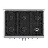 FORNO Galiano 36" 5.36 cu. ft. Freestanding Gas Range with French Door and 6 Burners, FFSGS6444-36