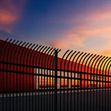 Aleko Commercial Grade 8-Panel Steel Fence Kit – Athens – 8x6 ft. Each
