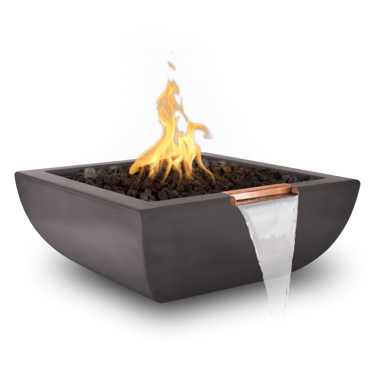 The Outdoor Plus Avalon Concrete Fire & Water Bowl