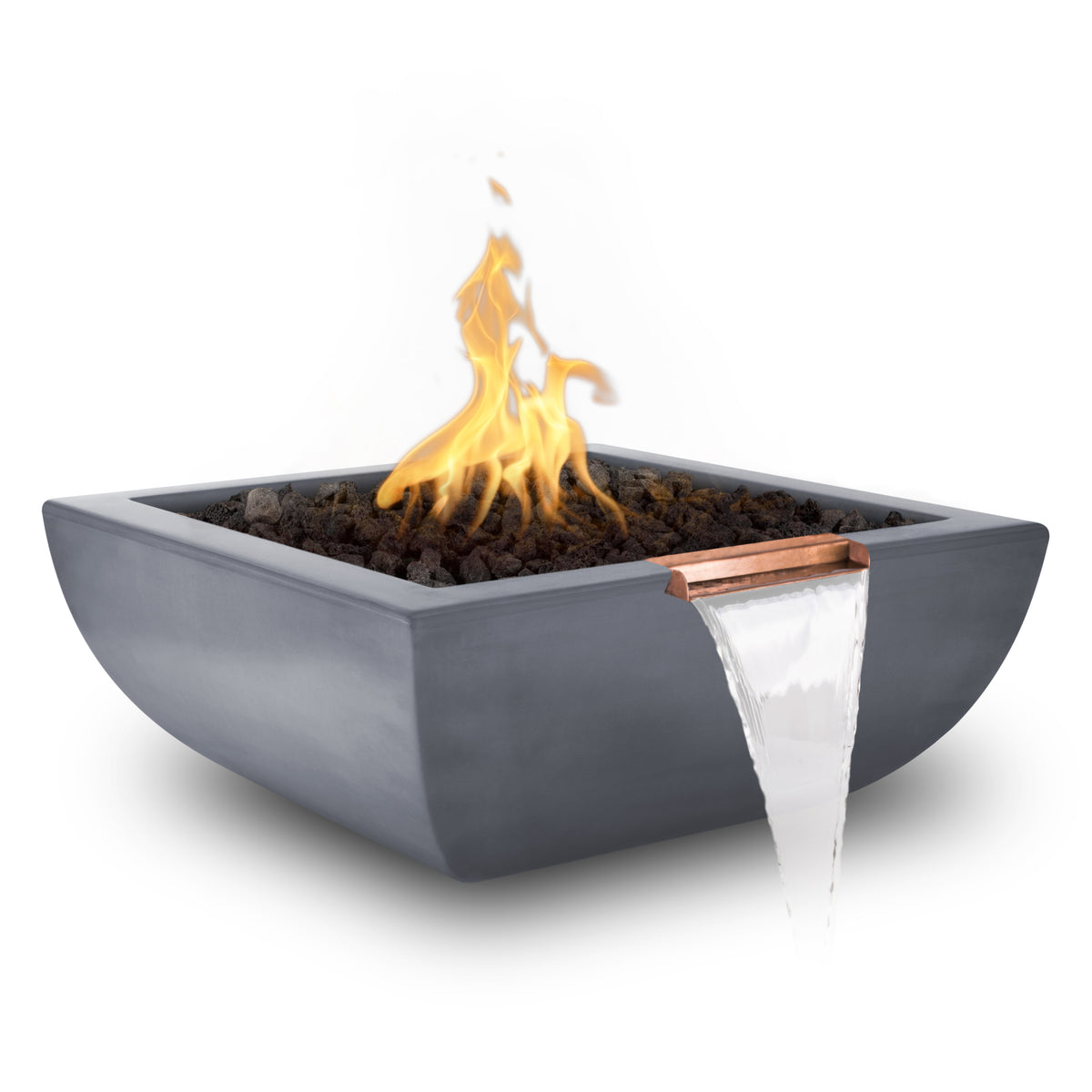 The Outdoor Plus Avalon Concrete Fire & Water Bowl