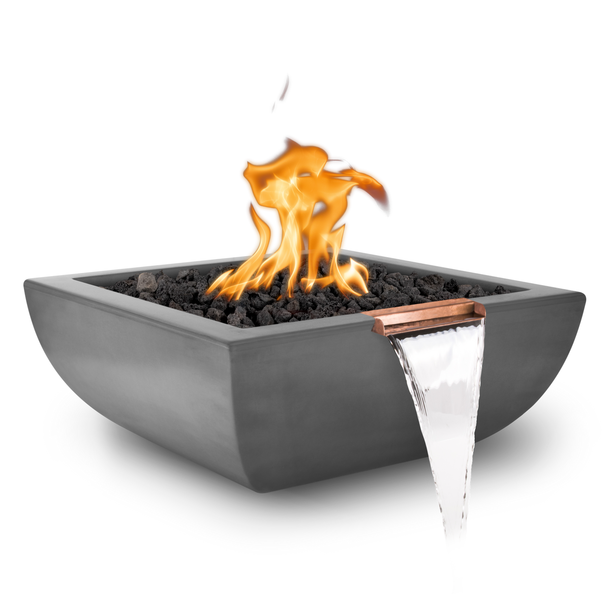 The Outdoor Plus Avalon Concrete Fire & Water Bowl
