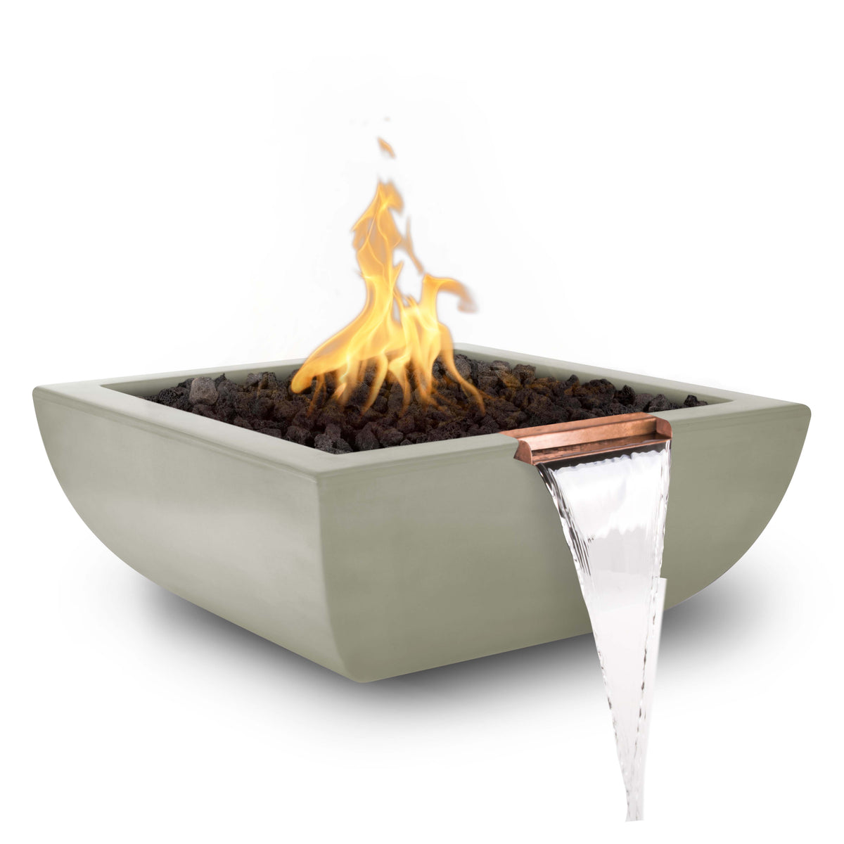 The Outdoor Plus Avalon Concrete Fire & Water Bowl