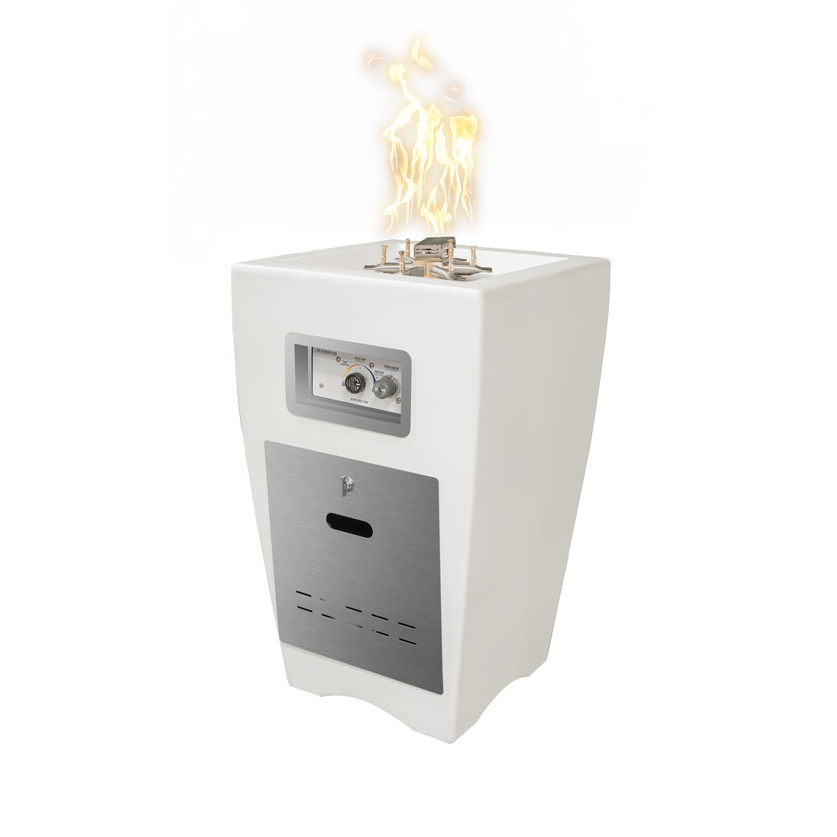 The Outdoor Plus Baston Concrete Fire Pillar