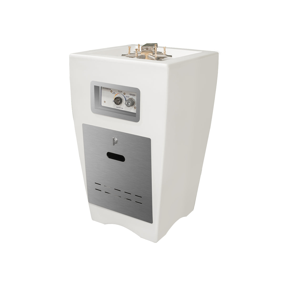 The Outdoor Plus Baston Concrete Fire Pillar
