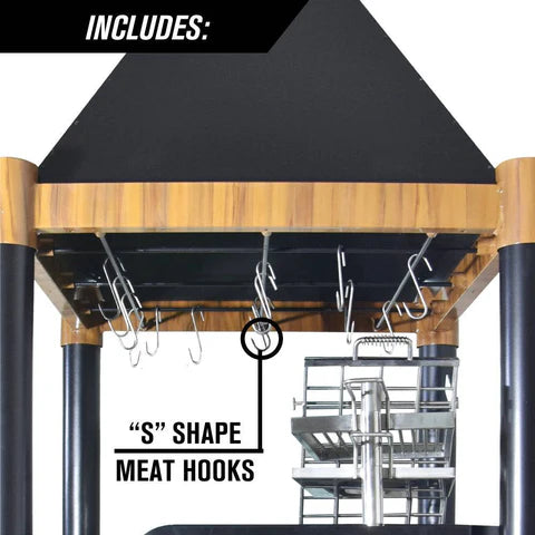Argentine Charcoal Grill with Firebox Adjustable Grates Fire bricks and 6 Grilling Surfaces Tagwood BBQ02SI - PRE-ORDER