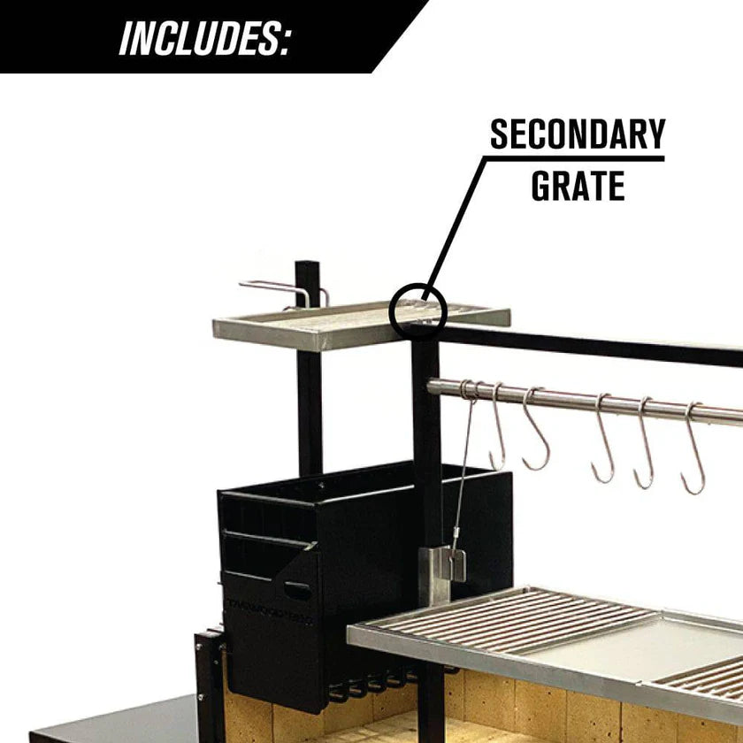 Premium Freestanding Grill Four Cooking Zones Cold-Roll Steel 304 Stainless Steel Tagwood BBQ03SI