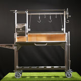 Santa Maria Grill for Open Fire Stainless Steel 4 Grilling Surfaces with Firebox Tagwood BBQ03SS