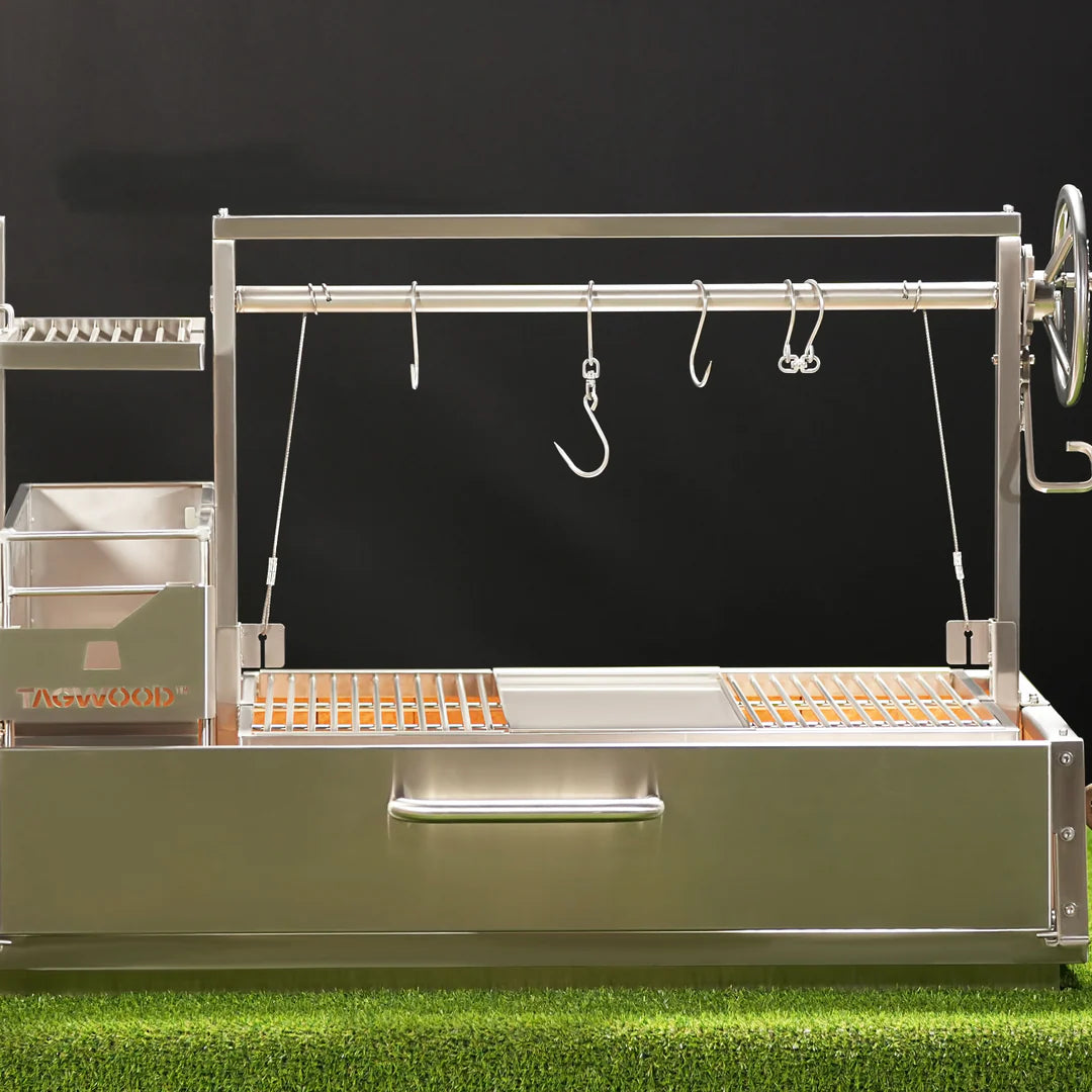 Tagwood BBQ Santa Maria Argentine Wood Fire & Charcoal Gaucho Grill Built in | BBQ05SS--