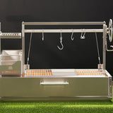 Tagwood BBQ Santa Maria Argentine Wood Fire & Charcoal Gaucho Grill Built in | BBQ05SS--