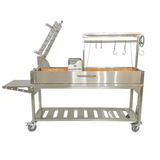 Santa Maria Style Grill enhanced with a 360° rotating Clamp Grill Tagwood BBQ06SS 5 Cooking Zones with a Firebox | PRE-ORDER