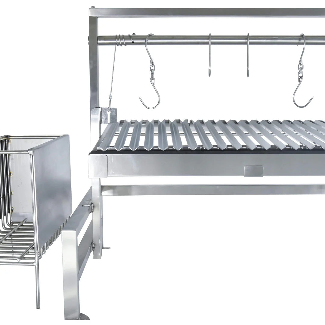 Tagwood BBQ Insert Style Argentine Santa Maria Wood Fire & Charcoal Gaucho Grill without firebricks | BBQ09SS -