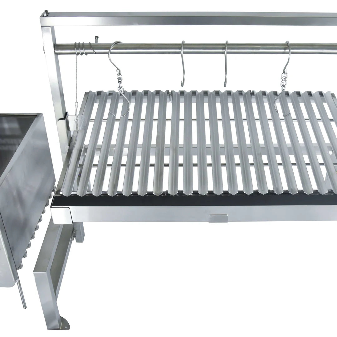 Tagwood BBQ Insert Style Argentine Santa Maria Wood Fire & Charcoal Gaucho Grill without firebricks | BBQ09SS -