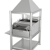 Argentine Santa Maria BBQ Grill All Stainless Steel with Brasero and Accessories Tagwood BBQ12SS