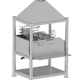 Argentine Santa Maria BBQ Grill All Stainless Steel with Brasero and Accessories Tagwood BBQ12SS
