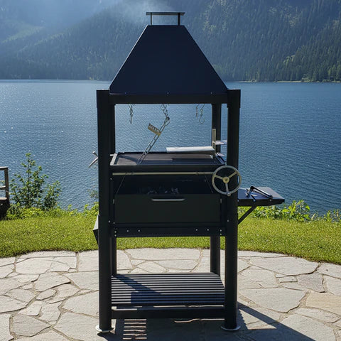 Santa Maria Stainless Steel Grill Tagwood BBQ12SI 360-degree grilling encounter