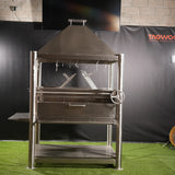 Tagwood BBQ XL Argentine Santa Maria Wood Fire & Charcoal Gaucho Grill all Stainless Steel | BBQ22SS