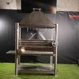 Tagwood BBQ XL Argentine Santa Maria Wood Fire & Charcoal Gaucho Grill all Stainless Steel | BBQ22SS