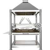 Tagwood BBQ XL Argentine Santa Maria Wood Fire & Charcoal Gaucho Grill all Stainless Steel | BBQ22SS