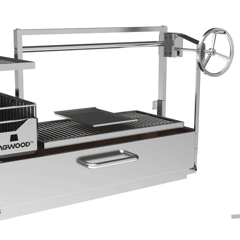 Tagwood BBQ XL Built-In Santa Maria Argentine Wood Fire & Charcoal Gaucho Grill OPEN FIRE COOKING | BBQ25SS -
