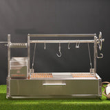 Tagwood BBQ XL Built-In Santa Maria Argentine Wood Fire & Charcoal Gaucho Grill OPEN FIRE COOKING | BBQ25SS -