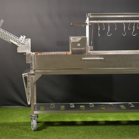 Premium XL Stainless Steel Charcoal Grill Tagwood BBQ26SS - 2600 sq. in. of Grilling Space