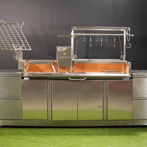 Tagwood BBQ Argentine Santa Maria Wood Fire & Charcoal Gaucho Grill | BBQ28SS