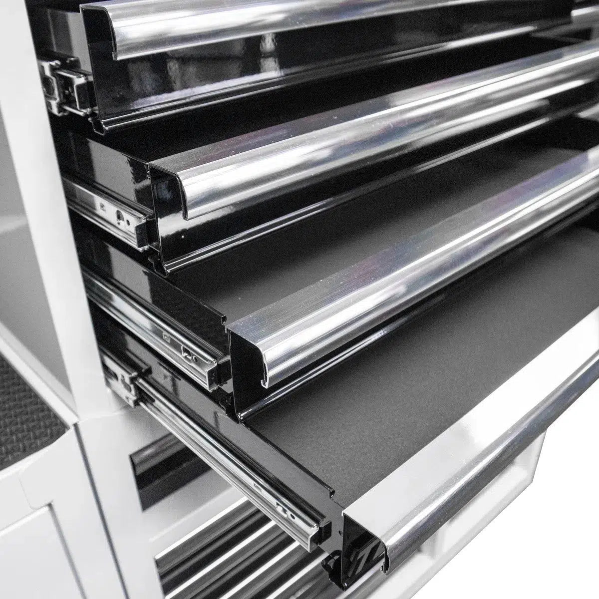 Boxo Tech Series | 41" 19-Drawer Rolling Tool Box | White