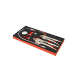 Boxo 6-Piece Locking Plier & Interchangeable Head 1/4" Flexible Driver Set | 1/3rd EVA Foam