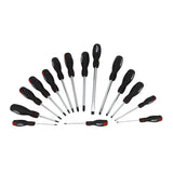 Boxo 15-Piece Slotted, Phillips & Pozi Tip Screwdriver Set | 2/3rd EVA Foam