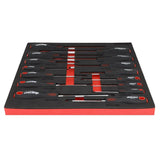 Boxo 15-Piece Slotted, Phillips & Pozi Tip Screwdriver Set | 2/3rd EVA Foam