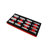 Boxo 14-Piece 1/2" Drive 6-Point SAE Deep Socket Set | 1/3 Drawer EVA Foam