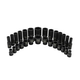 Boxo 28-Piece 1/2" Drive SAE Impact Socket Set | 2/3 Drawer EVA Foam