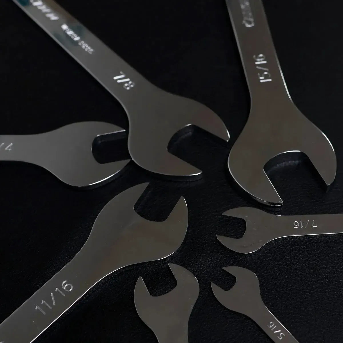 Boxo 7-Piece SAE Ultra-Thin Double Open End Wrench Set | 1/3 Drawer EVA Foam