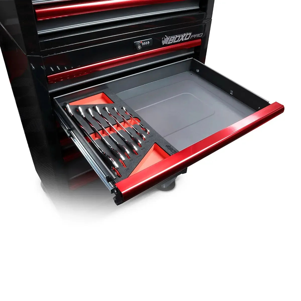 Boxo 7-Piece SAE Ultra-Thin Double Open End Wrench Set | 1/3 Drawer EVA Foam