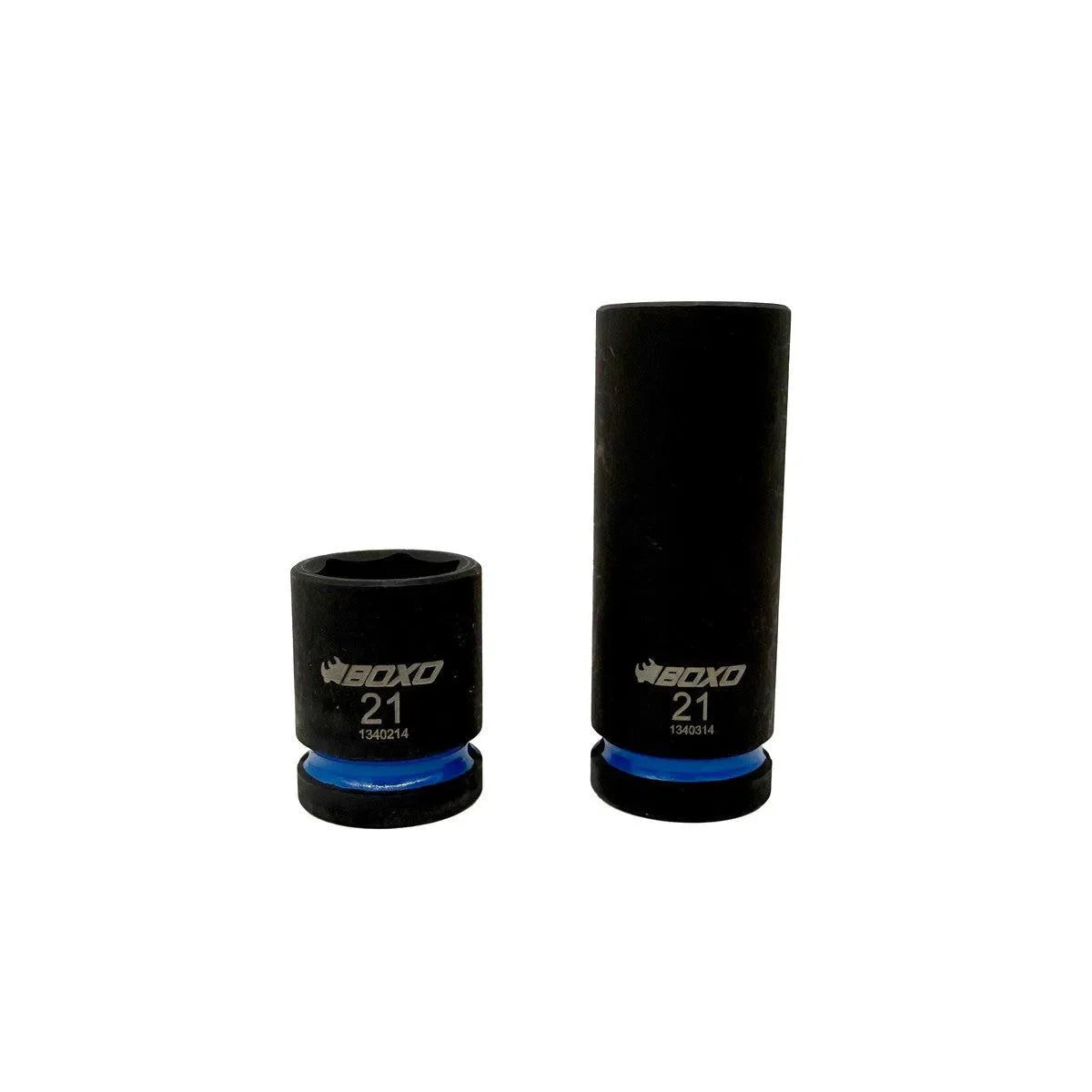 Boxo 26-Piece 1/2'' Drive 6-Point Metric Impact Socket Set | 1/3rd EVA Foam