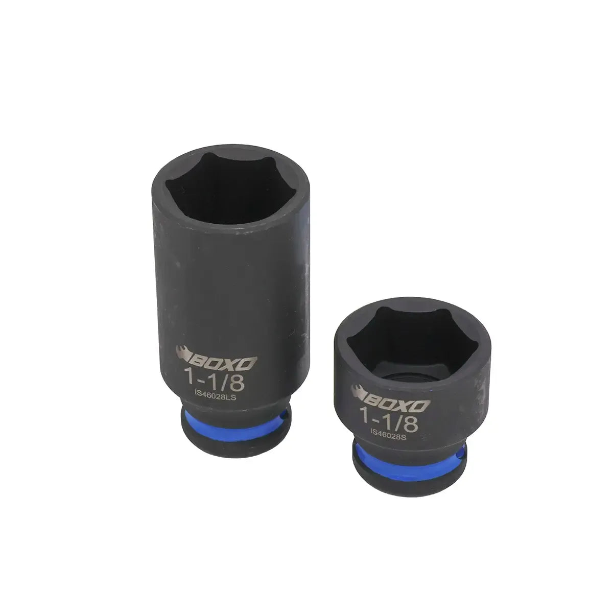 Boxo 28-Piece ½” Drive SAE Impact Socket Set | 2/3 Drawer EVA Foam