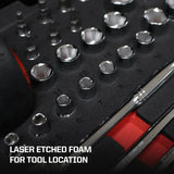 Boxo MotoBox | Ricky Carmichael 3-Drawer Portable Tool Box with 103-Piece Metric Motorcycle Tool Set