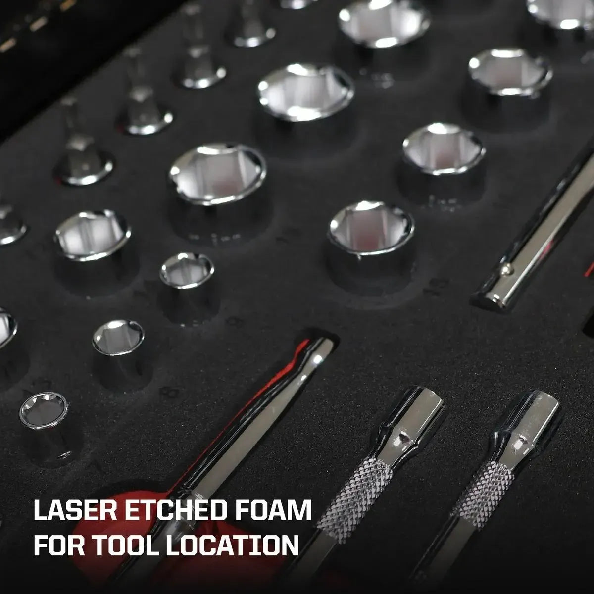 Boxo MotoBox | Ricky Carmichael 26" 5-Drawer Portable Tool Box with 103-Piece Metric Motorcycle Tool Set