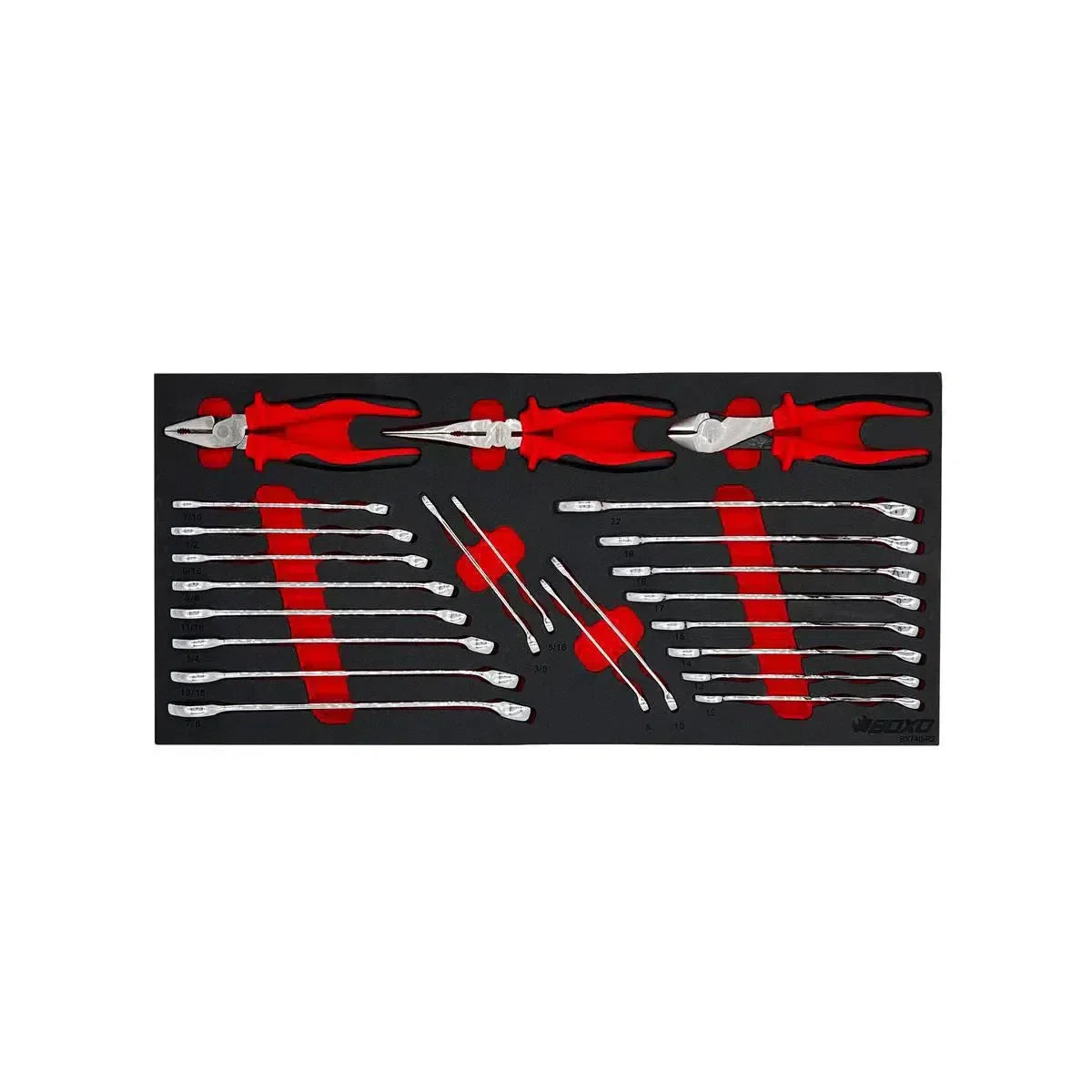 Boxo 159-Piece, 6 and 12-Point, Metric and SAE Combo Tool Set for 5-Drawer Hand Carry Box