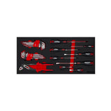 Boxo 159-Piece, 6 and 12-Point, Metric and SAE Combo Tool Set for 5-Drawer Hand Carry Box