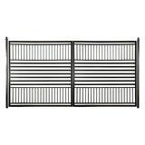 Aleko Steel Dual Swing Driveway Gate - Barcelona Style - 14 x 6 Feet
