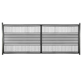 Aleko Steel Dual Swing Driveway Gate - Barcelona Style - 18 x 6 Feet