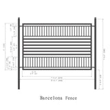 Aleko 2-Panel Fence Kit – BARCELONA Style – 8x5 ft.
